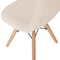 Flash Furniture 2PK Off-White Kids Faux Sherpa Chairs - Wood Legs, 2PK DL-DA2018-2-W-2-GG - alternate 3